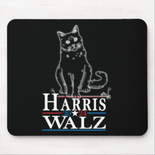 Waltz 2024 Election Funny Cat Kamala Harris Tim WA Mouse Mat