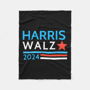 Waltz 2024 Election Kamala Harris Tim Waltz 2024 1 Fleece Blanket