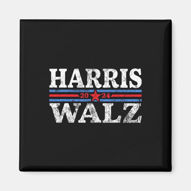 Waltz 2024 Election Kamala Harris Tim Waltz 2024 2 Magnet (Front)