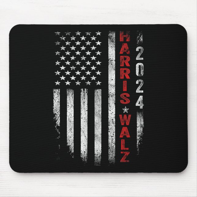 Waltz 2024 Election Kamala Harris Tim Waltz 2024 2 Mouse Mat (Front)