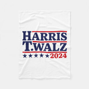 Waltz 2024 Election Kamala Harris Tim Waltz 2024 3 Fleece Blanket