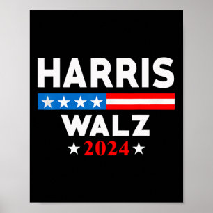Waltz 2024 Election Kamala Harris Tim Waltz 2024 3 Poster