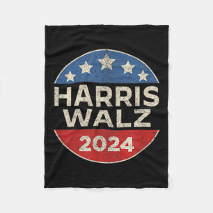 Waltz 2024 Election Kamala Harris Tim Waltz 2024 5 Fleece Blanket
