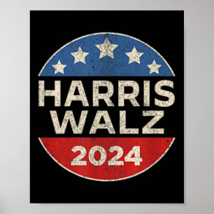 Waltz 2024 Election Kamala Harris Tim Waltz 2024 5 Poster