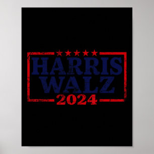 Waltz 2024 Election Kamala Harris Tim Waltz 2024 5 Poster