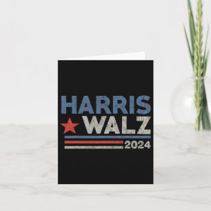 Waltz 2024 Election Kamala Harris Tim Waltz Card
