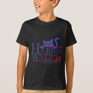 Waltz 2024 For The People Funny Cat Lady Kamala 20 T-Shirt