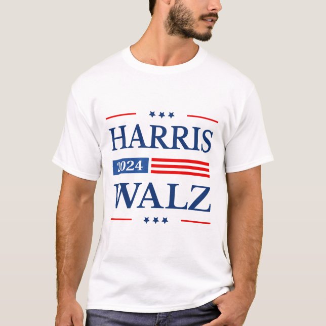 Waltz 2024 Kamala Harris 2024 Tim Waltz 2024 Usa F T-Shirt (Front)