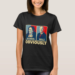 Waltz 2024 Obviously Tim Walz Kamala Harris 2024 T-Shirt