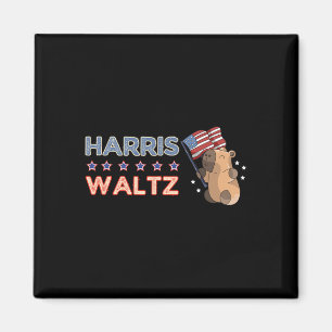 Waltz 2024 Shirt Capybara Flag Patriot Capy Rodent Magnet
