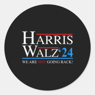 Waltz 2024 Vice President Kamala Harris Tim WAlzhe Classic Round Sticker