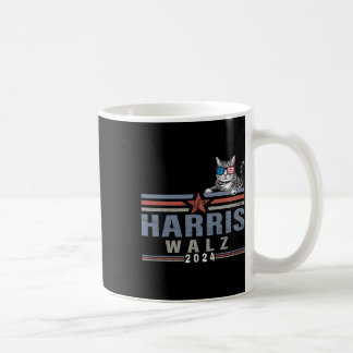 Waltz 24 For President Patriotic Kamala Funny Cat  Coffee Mug