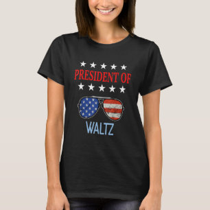Waltz Dancing Accessories Usa Flag Saying T-Shirt