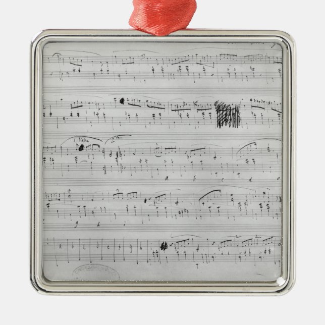 Waltz in F minor Metal Tree Decoration (Front)