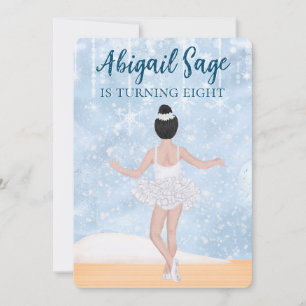 Waltz of the Snowflakes Nutcracker Ballet Birthday Invitation