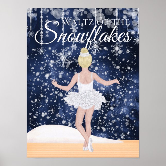 Waltz of the Snowflakes the Nutcracker Ballet Poster (Front)