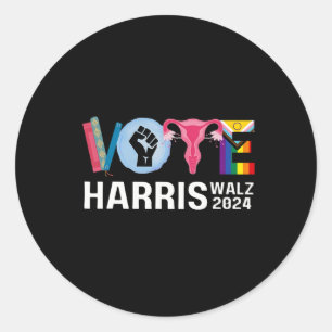 Waltz Shirt Banned Books Reproductive Lgbt Vote 20 Classic Round Sticker