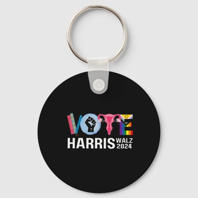 Waltz Shirt Banned Books Reproductive Lgbt Vote 20 Key Ring (Front)