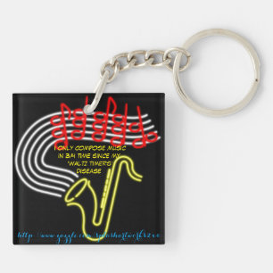"Waltz-Timer's Disease" Key Ring