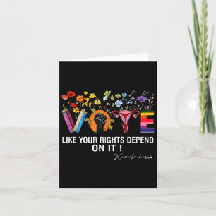 Waltz Vote Like Your Rights Depend On It Feminist Card