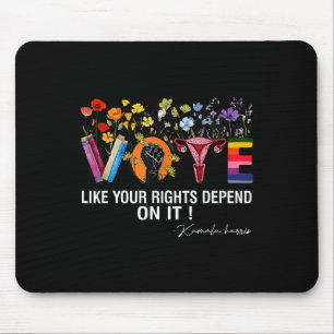 Waltz Vote Like Your Rights Depend On It Feminist  Mouse Mat
