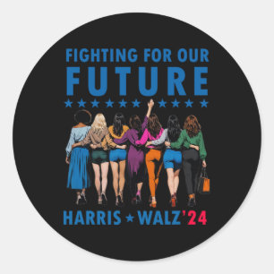 Waltz Wheimer 2024 Future Button Election Women Gi Classic Round Sticker