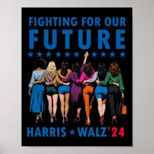Waltz Wheimer 2024 Future Button Election Women Gi Poster