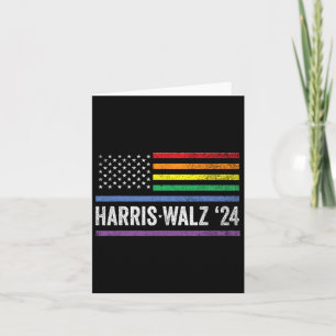 Walz 2024 Election Kamala Tim Waltz American Lgbt Card