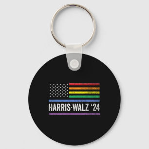Walz 2024 Election Kamala Tim Waltz American Lgbt Key Ring