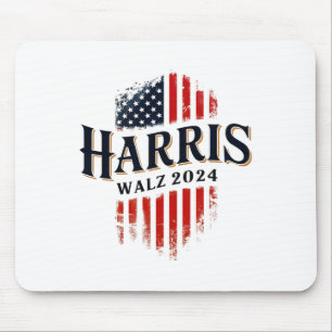 Walz 2024 Election Tim Walz Kamala Harris Vote Blu Mouse Mat