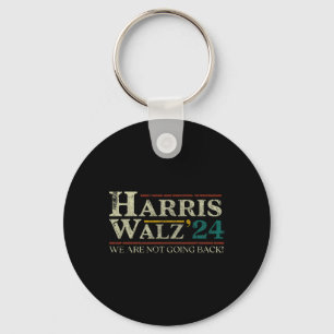 Walz 2024 Election We Are Not Going Back Distresse Key Ring