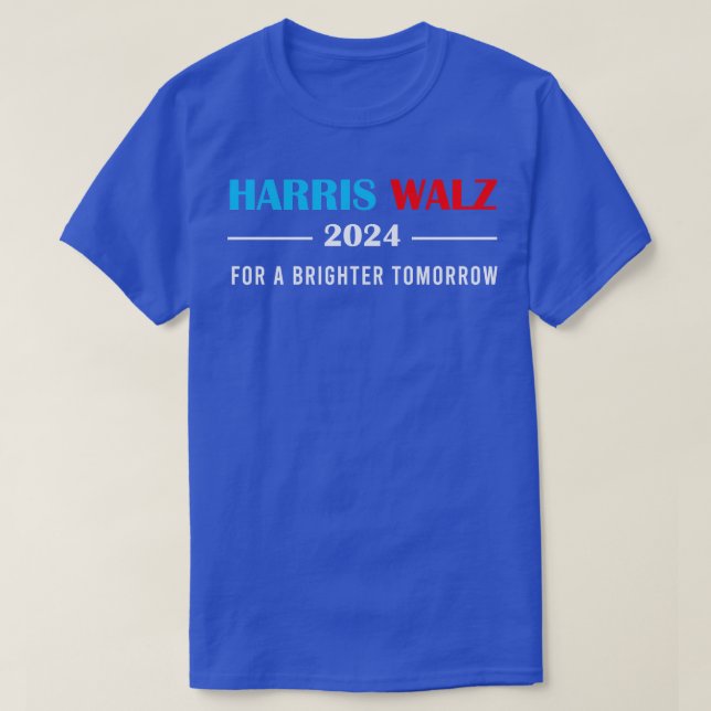 Walz 2024 For A Brighter Tomorrow TShirt (Design Front)