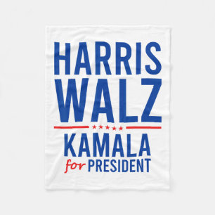 Walz 2024 Kamala Harris For President Tim Walz Fleece Blanket
