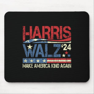 Walz 2024 Make America Kind Again Harris Waltz Quo Mouse Mat
