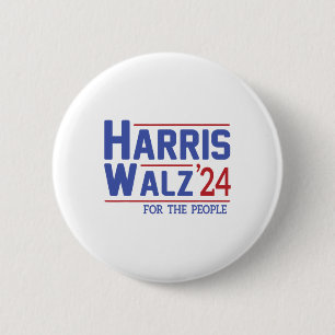 Walz 2024 President American Flag Kamala Harris Wa 6 Cm Round Badge