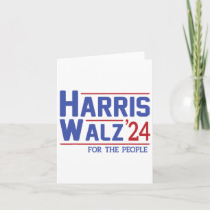 Walz 2024 President American Flag Kamala Harris Wa Card