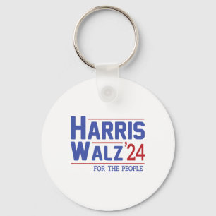 Walz 2024 President American Flag Kamala Harris Wa Key Ring