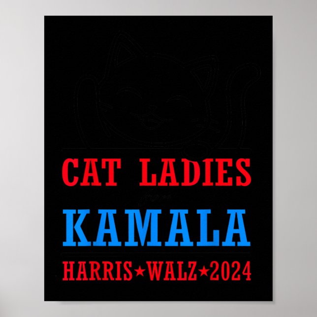 Walz 2024 President Election Kamala Harris Tim Wal Poster (Front)