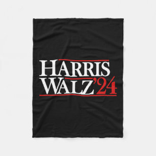 Walz 24 President Kamala 2024  Fleece Blanket