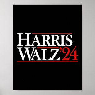 Walz 24 President Kamala 2024  Poster