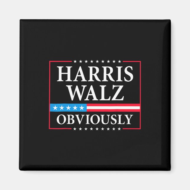 Walz Obviously President Kamala Harris Waltz Elect Magnet (Front)
