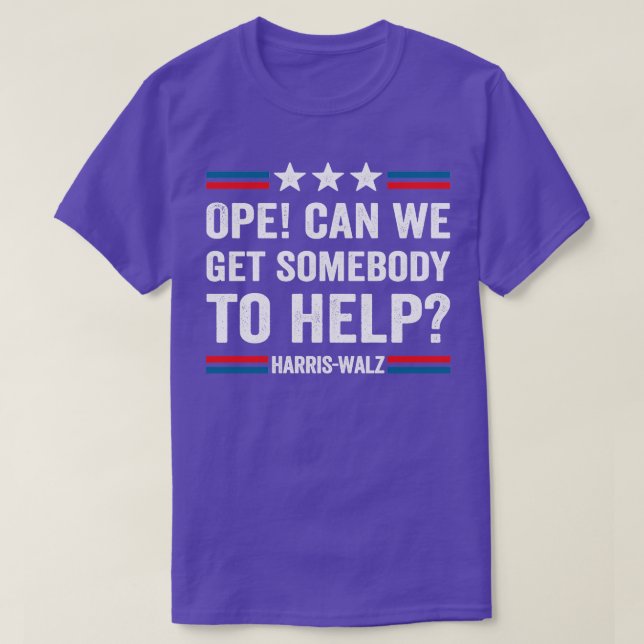 Walz Ope can we get somebody to help Walz TShirt (Design Front)