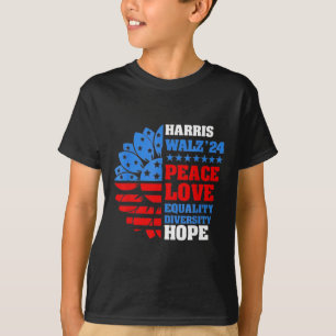 Walz Peace Love Equality Hope Diversity T-Shirt