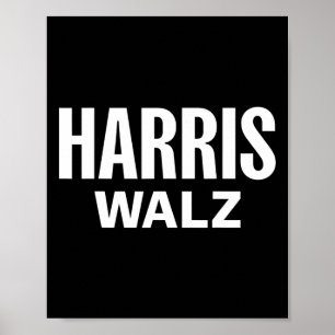 WAlzheimer 2024 Election Kamala Harris Tim W Waltz Poster