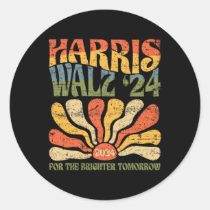 WAlzheimer 2024 For President Patriotic Kamala Wal Classic Round Sticker