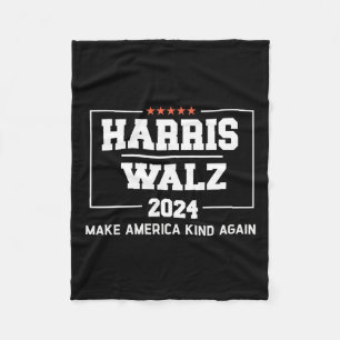 WAlzheimer 2024 Make America Kind Again Harris Wal Fleece Blanket
