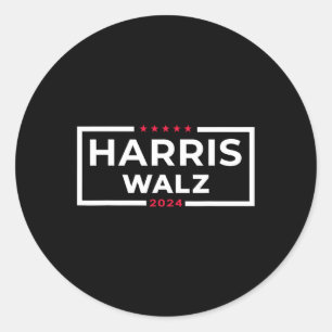 WAlzheimer 2024 Tim W Kamala Harris Usa Election A Classic Round Sticker