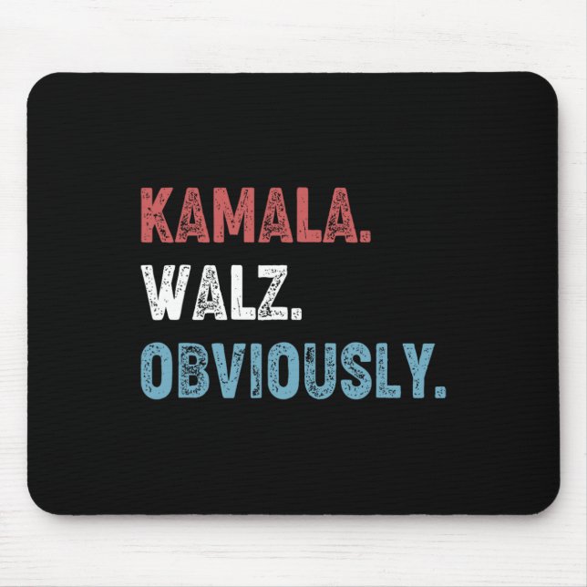 WAlzheimer Obviously 2024 Harris Waltz 2024 Electi Mouse Mat (Front)