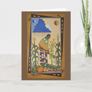 "Wamanje Hintewi" (Our Crops) Notecard