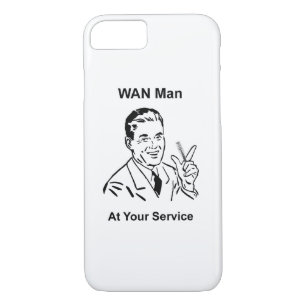 WAN Man At Your Service Retro Tech iPhone 8/7 Case